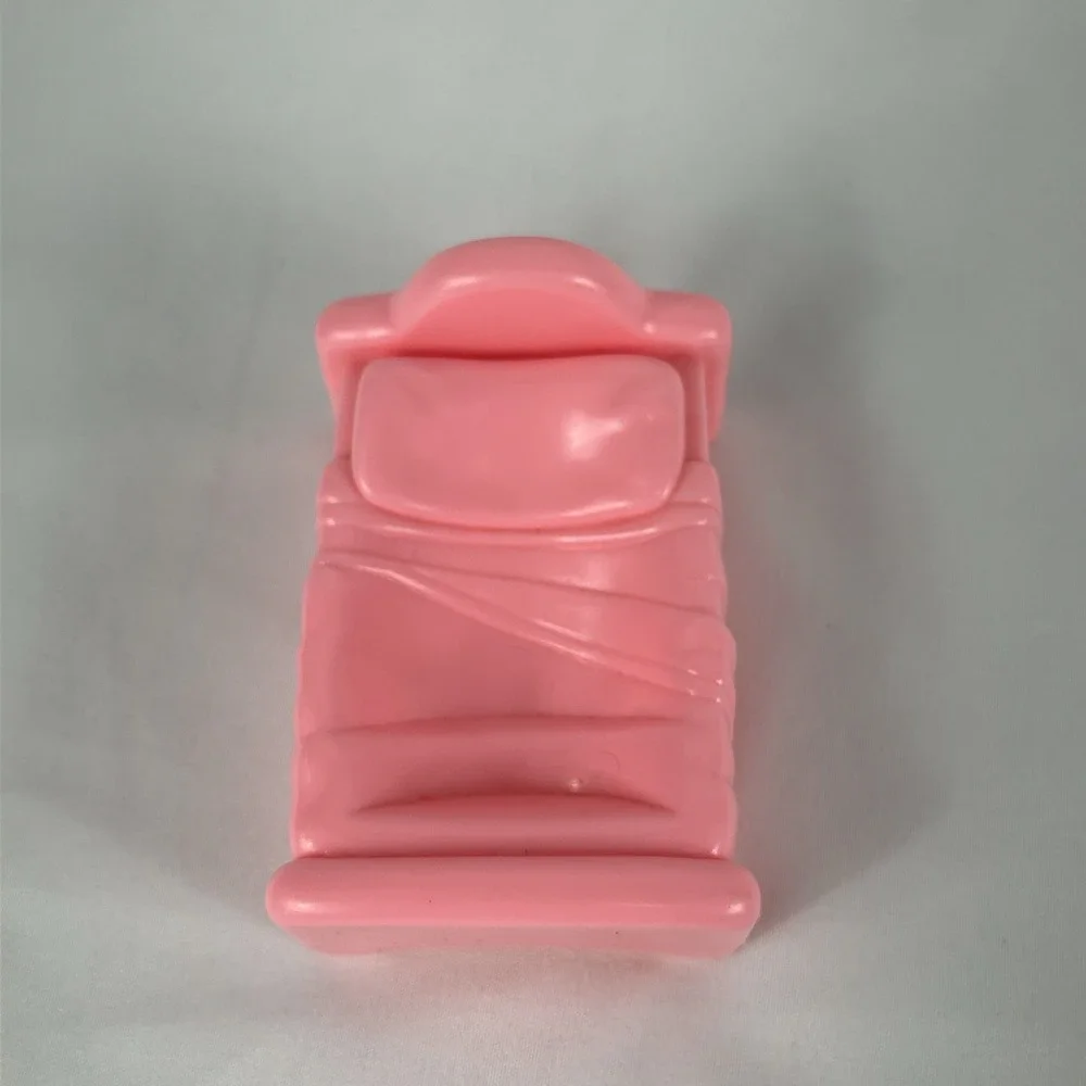 Vintage Fisher Price Little People Home‎ Sweet Home Doll House Bed Pink 1996